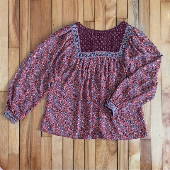 GAP Multi-Colored Peasant Blouse - Picture 2 of 5